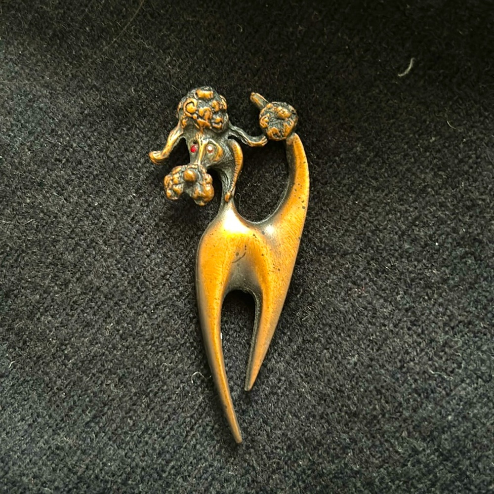 Vintage 50’s poodle pin